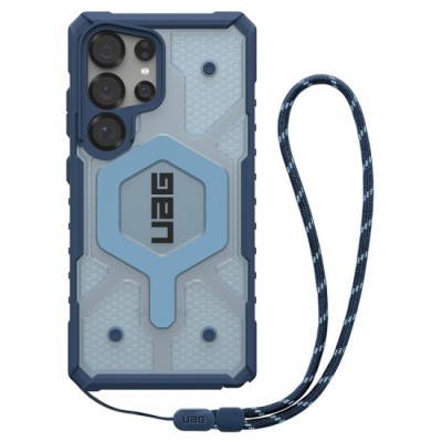 Husa pentru Samsung Galaxy S25 Ultra - UAG Pathfinder Clear MagSafe - Blues Lanyard foto