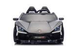 Masinuta electrica pentru copii, Lamborghini, 2 locuri, 4x200W, pornire lenta, amortizoare, roti EVA, baterie 24V7Ah, negru