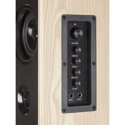 Boxe KM0527 FM/USB/SD/BT karaoke Wave bej foto