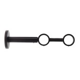 Consolă Galerie Dubla Ext Fi28/19 Cm &ndash; Negru Mat Compoziție Fier Forjat