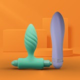 Mini kit dop anal vibrant + vibrator Rocks-Off Feel Me
