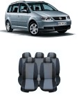 Cumpara ieftin Set huse piele si textil VOLKSWAGEN TOURAN 2004-2009 (SCAUNE INDIVIDUALE SPATE)