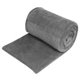 Patura catifelata dubla Plus Shopiens&reg;, gri, 230 x 220 cm