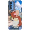 Husa compatibila cu Motorola Edge 20 model One Punch Man, Silicon, TPU, Viceversa, Transparent, Carcasa