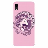 Husa silicon pentru Apple Iphone XR, Purple Unicorn