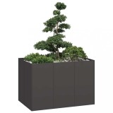 Cumpara ieftin Jardinier negru 120x80x80 cm Oțel