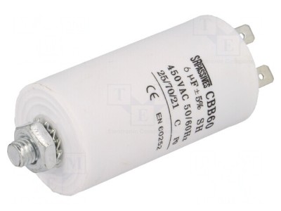 Condensator Motor 6uF 450V &amp;Oslash;35x65mm foto
