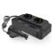 Invertor de Putere Sinusoidal Techstar&reg;, 200W~400W, 12V la 220V &ndash; 2 Prize AC EU, 2 Porturi USB QC și 1 USB-C, cu Afisaj Digital și Tehnologie PD