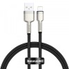 Cablu Date si Incarcare USB-A - Lightning Baseus Cafule Metal Series, 18W, 0.25m, Negru CALJK-01, Apple