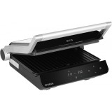 Grill electric ECG FORZA 5200 Fuego, 2000W, 80-230 &deg;C, 2 termostate, cronometru, deschidere 180&deg;, capac din otel inoxidabil