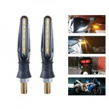 Set 2 lampi Semnalizare Moto SECVENTIALA, cu 2 functii, pozitie si semnalizare,, AVEX