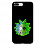 Husa compatibila cu Apple iPhone 7 Plus, iPhone 8 Plus Silicon Gel Tpu Model Rick And Morty Alien