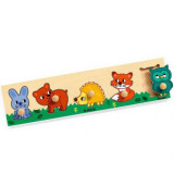 Puzzle cu buton Padure, Djeco