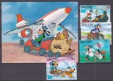 Lesotho 1988 Disney Ameripex MI 589-592 + bl. 35 MNH