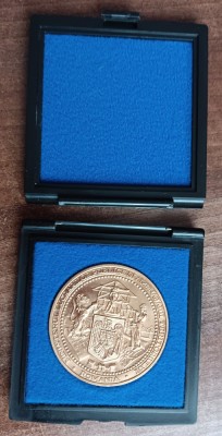 QW19 18 - Medalie - tematica guvern - Ministerul lucrarilor publice si amenajarii teritoriului - 1997 foto