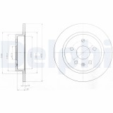 DELPHI BG4188 Disc frana