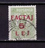 Cumpara ieftin RO 1905, Taxa de factaj supratipar 5Lei/10B Ferdinand , stampilat