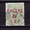RO 1905, Taxa de factaj supratipar 5Lei/10B Ferdinand , stampilat