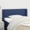 vidaXL Tăblie de pat cu aripioare albastru 83x16x78/88 cm textil 3118986