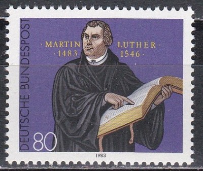Germania 1983 - 500 de ani de la nașterea lui Martin Luther, MNH foto