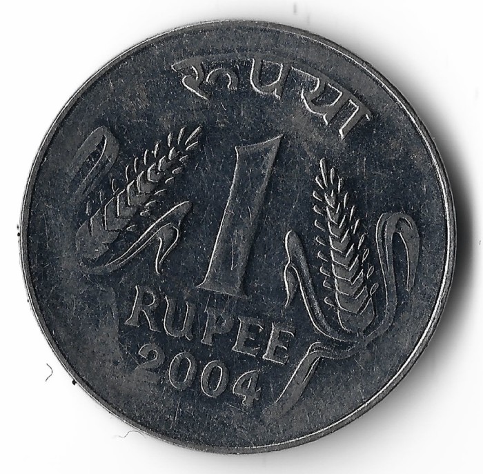 India 1 rupee 2004