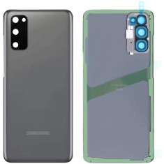 Carcasa Spate Telefon, Zamo&reg;, Compatibila cu Samsung, Galaxy S20, cu Soclu Camera, Culoare Gri