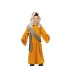 Costum carnaval Pastor pentru copii cu halat, esarfa si batic, 3 - 4 ani (92 - 104 cm)