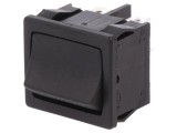 Comutator Rocker 3 Pozitii ON-OFF-ON 6A/250V Negru IP40