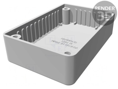 Carcasă universală ABS gri IP54 56x85x25mm foto