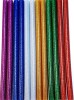 Set 12 baghete de silicon colorate cu sclipici diametru 11 mm si lungime 20 cm, Oem