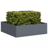 vidaXL Jardinieră Antracit 100x100x30 cm Oțel