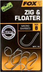 Carlige FOX EDGES Zig &amp; Floater, Size 6, 10buc/pac