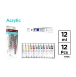 Set tempera acrilica MP, 12 x 12 ml