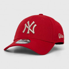 New Era sapca culoarea rosu, cu imprimeu, NEW YORK YANKEES