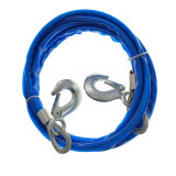 Cumpara ieftin Cablu de tractare, din otel, izolat, lungime 4 m, grosime 12 mm, sarcina maxima 5 T, albastru
