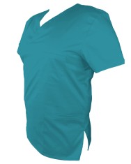 Halat Medical Pe Stil, Turcoaz cu Elastan, Model Classic Barbati - 4XL foto