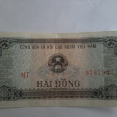 Bancnota Vietnam 2 dong 1980