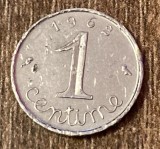 C50 - Moneda foarte veche - Franta - 1 centime - 1962