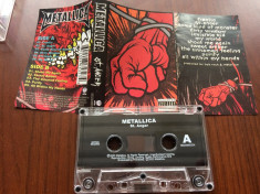 metallica st anger album caseta audio muzica heavy metal hard rock vertigo 2003 foto