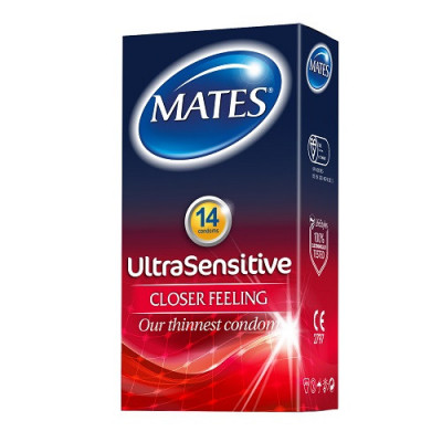 Mates Ultra Sensitive Condoms 14 Pack foto