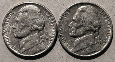 5 centi SUA - 1985 D+P foto