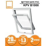 Fereastra mansarda DAKEA BETTER SAFE PVC KPV B1000