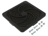 Carcasă de Protecție Neagră 124x124mm IP20