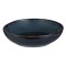 Bol Ceramic, Glaze, Albastru/Negru, 1.8L, Diametru 25cm, Potrivit pentru Mașina de Spălat Vase și Cuptorul cu Microunde
