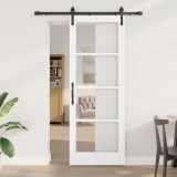 Ușa glisantă vidaXL cu set hardware &#039;ORKDAL&#039;Alb 78x211 cm