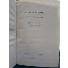 Scrisori, insemnari - V. Alecsandri