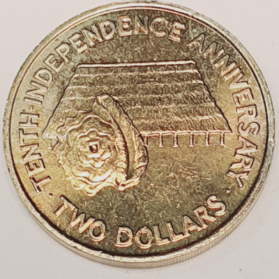 3323 Kiribati 2 Dollars 1989 Independence km 14 foto