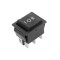 Intrerupator 6 poli 250V 15A 1 buton negru 3 pozitii ON-OFF-ON cu