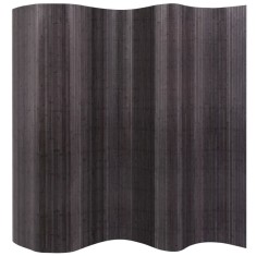 vidaXL Paravan de cameră din bambus, gri, 250 x 165 cm 244611