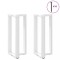 vidaXL Picioare de masă de bar &icirc;n formă de T, 2 buc., alb, 40x35x(90-91) cm, oțel 4013073